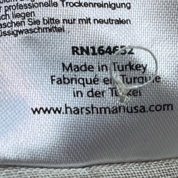 Harshman 100% Linen Tan Oatmeal Button Down Maxi Dress Size Large Collared - Picture 16 of 16